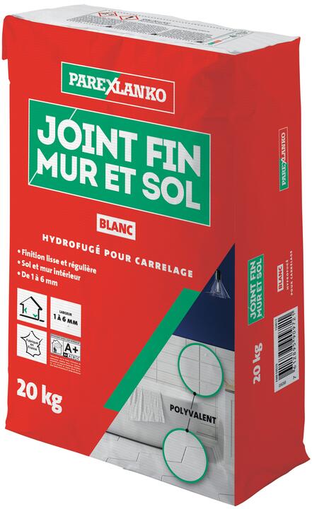 JOINT FIN MUR ET SOL BLANC 20KG